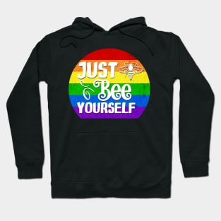 Just Bee Yourself Rainbow Hoodie